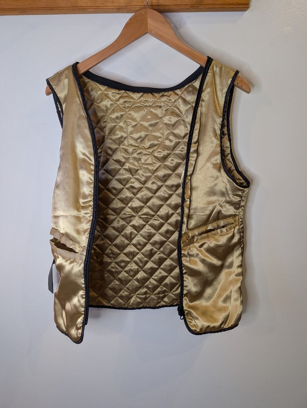 Icon MH1000 Quilted Motorcycle Jacket Liner Gold Metallic D3O Women's Large